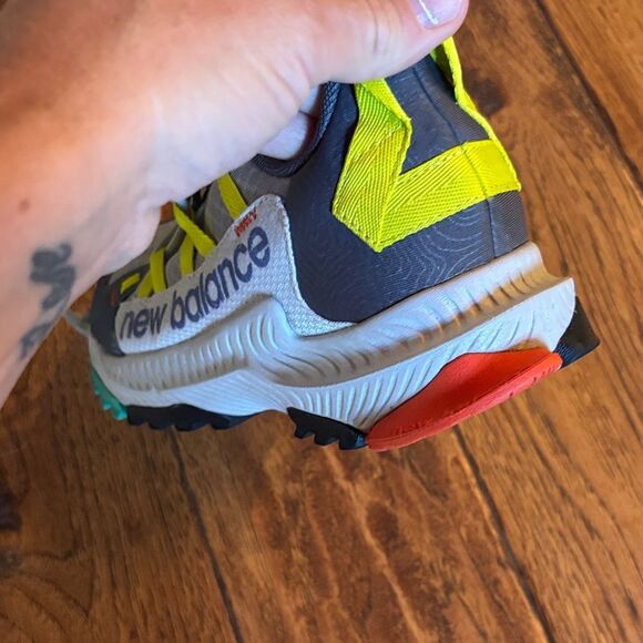 New Balance Shando Gray and Neon Sneakers - Picture 5 of 13